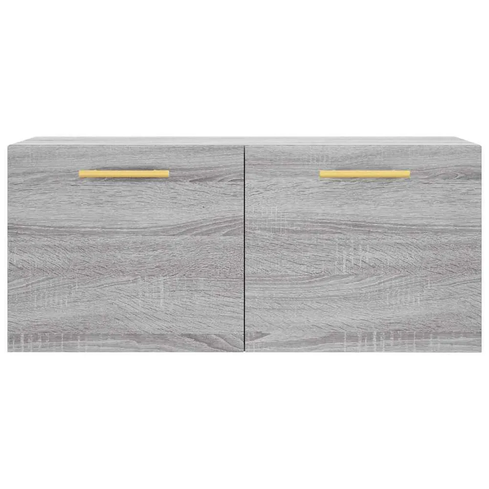 vidaXL szürke sonoma színű szerelt fa faliszekrény 80 x 36,5 x 35 cm