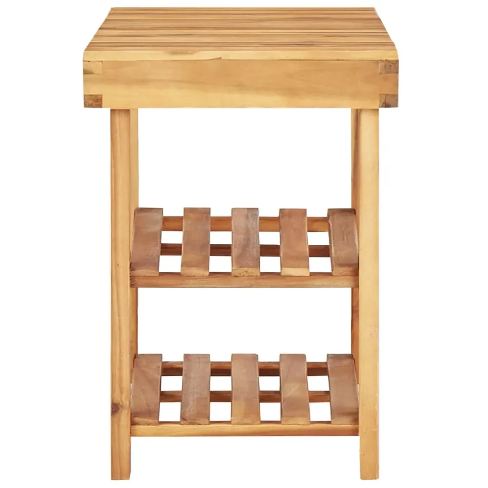 vidaXL tömör akácfa cipőtartó 90 x 32 x 46 cm