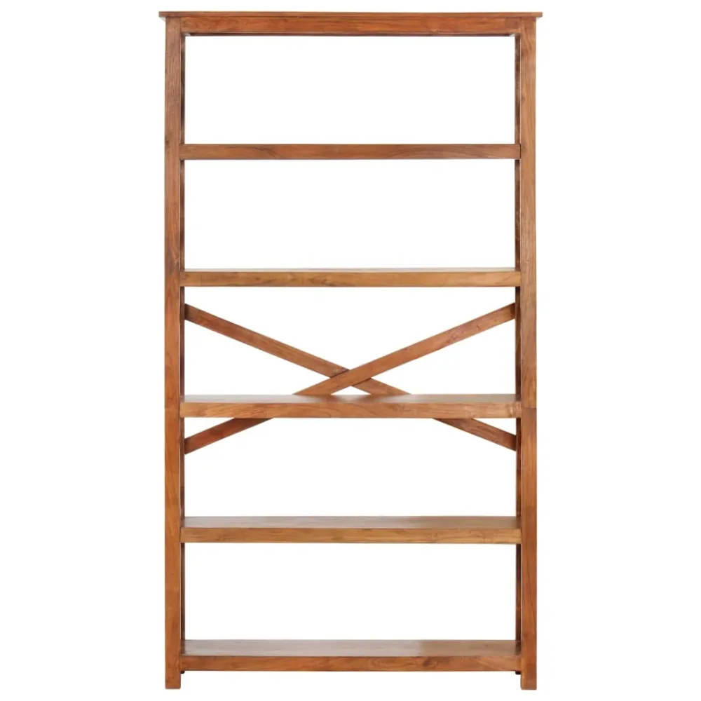 vidaXL tömör akácfa könyvszekrény mézszínű felülettel 100x30x180 cm