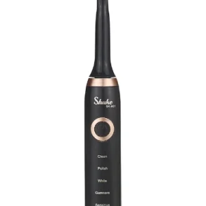 Shuke SK-601 Elektromos fogkefe készlet, 5 program, 3 fej, fekete