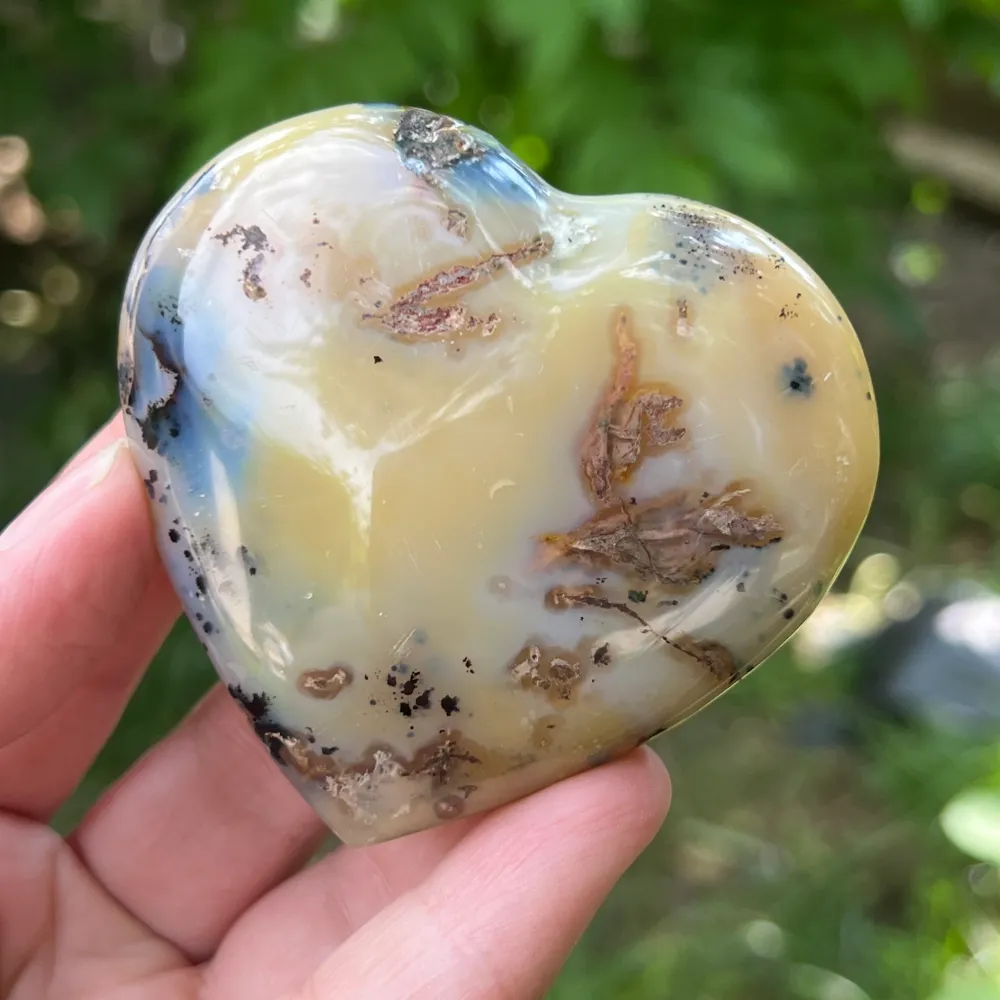 Achát szív modell 6