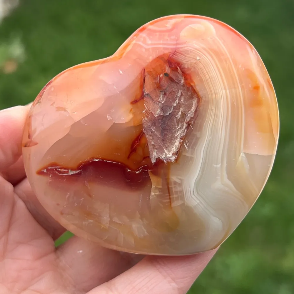 Karneol szív modell 5