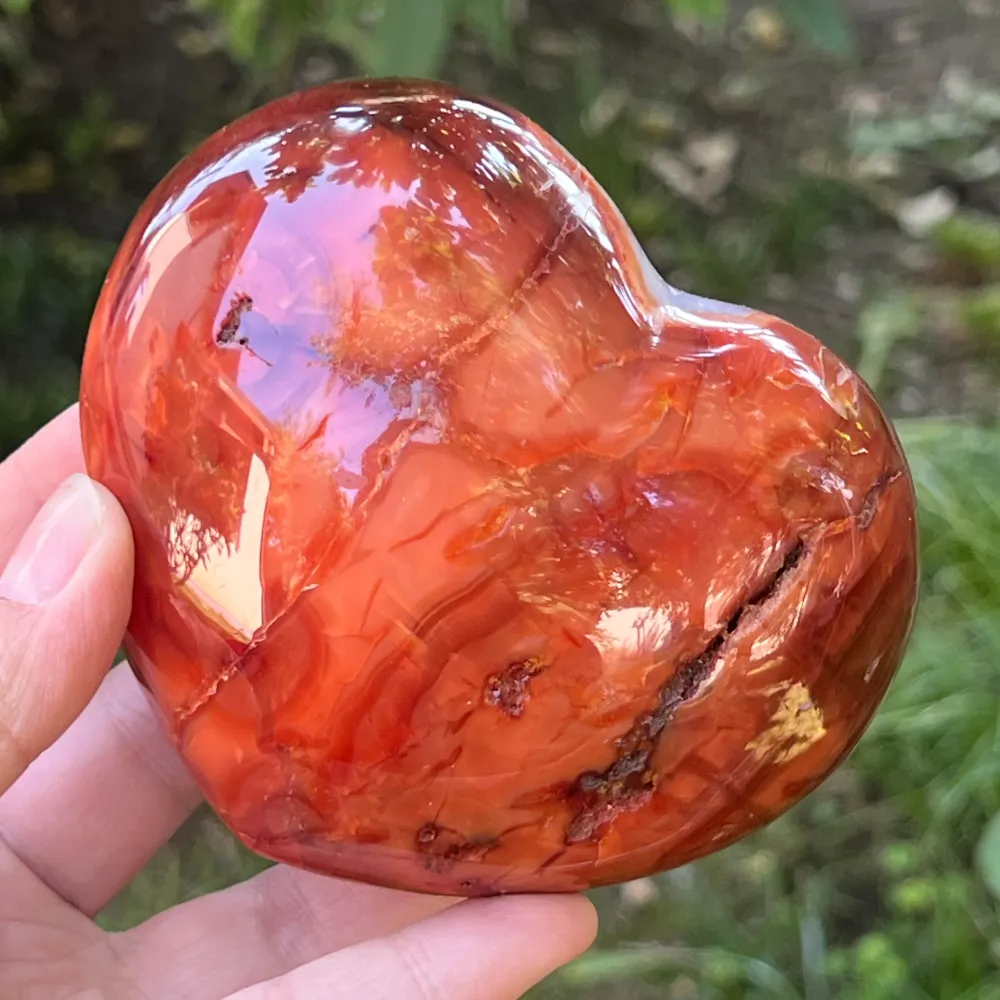 Karneol szív modell 20