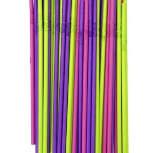 FM Papír hajlítható szívószál 24 cm, 50 db