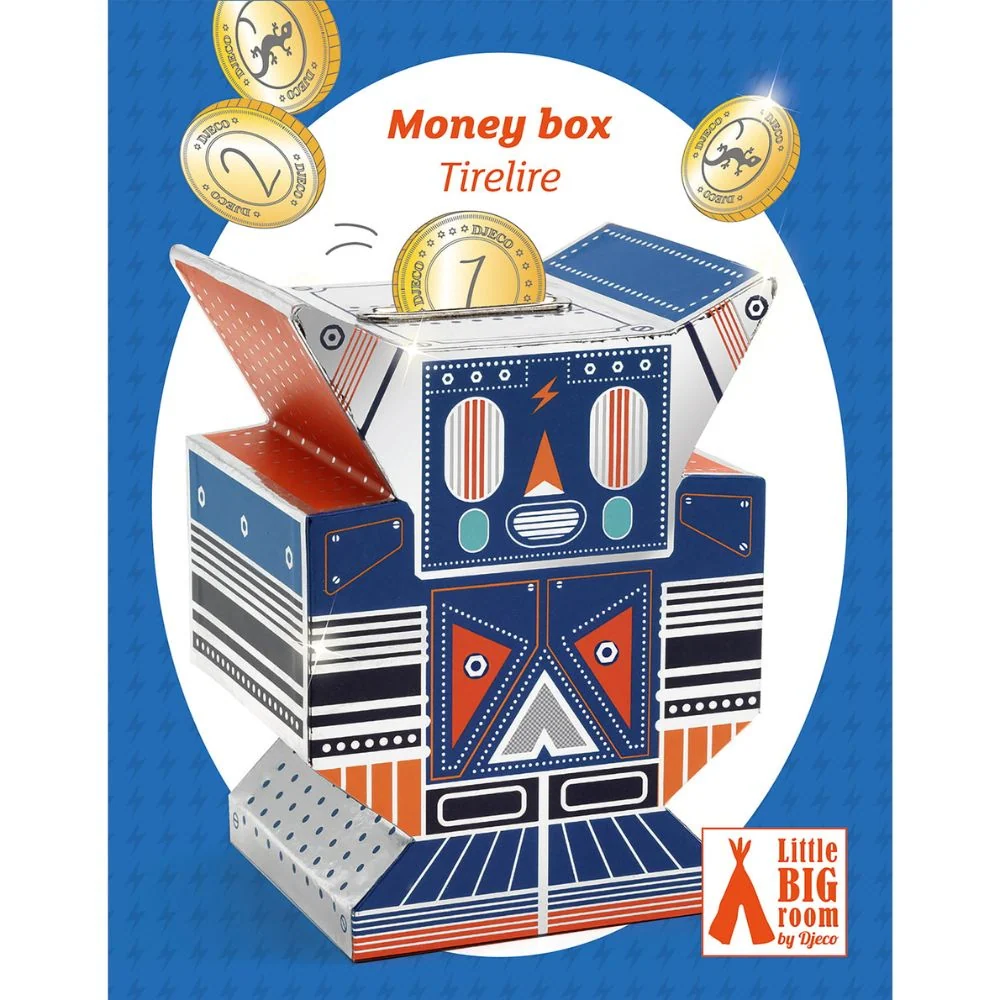 Djeco fából készült malacpersely baba robothoz
