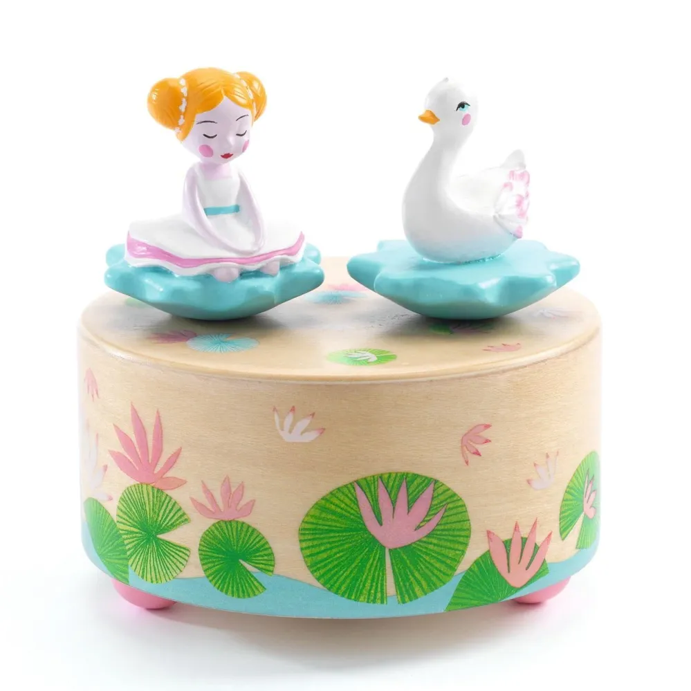 Djeco Fából készült zenedoboz lányoknak Ballerina Melody