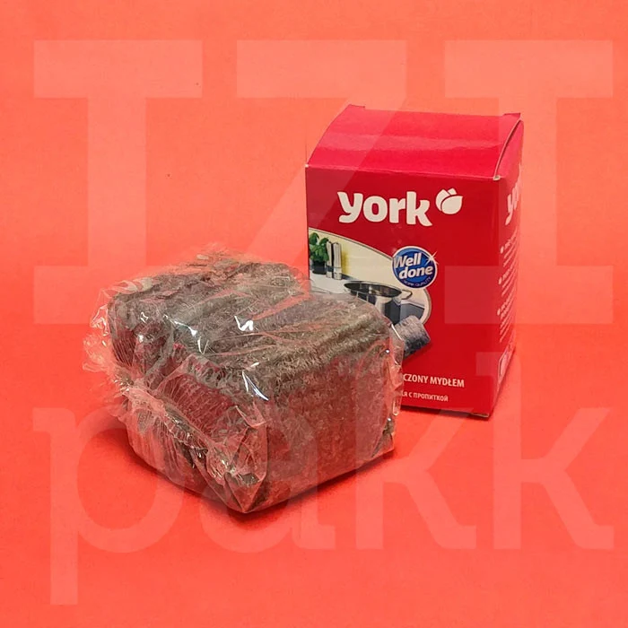 Mosogató-takarító párna, szappanos, York - 6 db