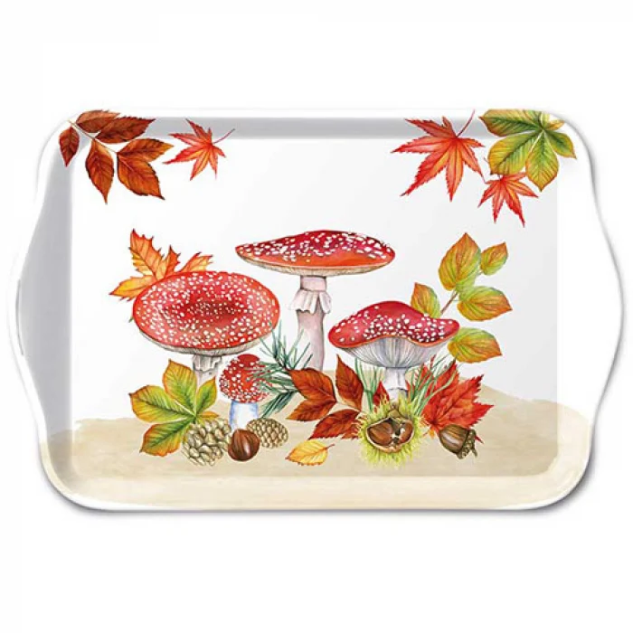 Gomba műanyag kis tálca Fly agaric