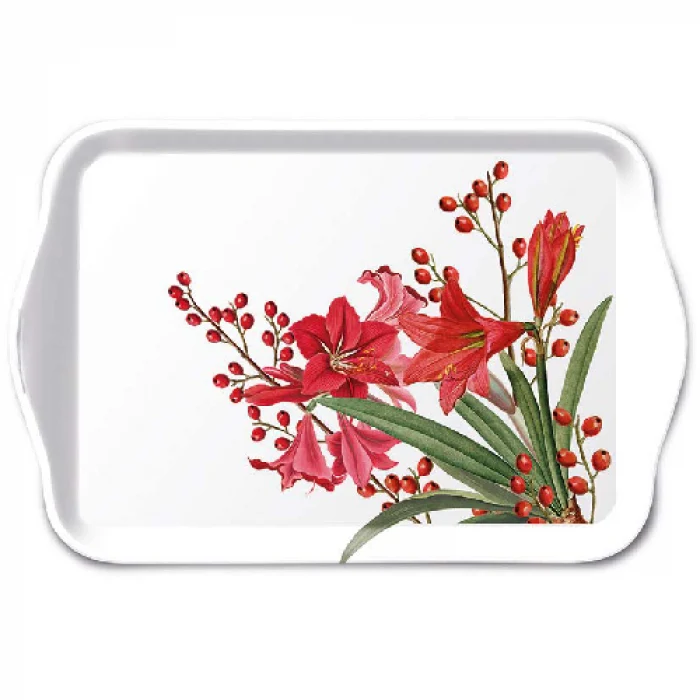 Karácsonyi műanyag tálca Christmas Bouquet kicsi