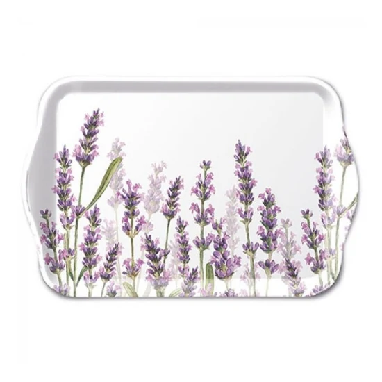Levendulás műanyag kistálca 13x21 cm Lavender Shades