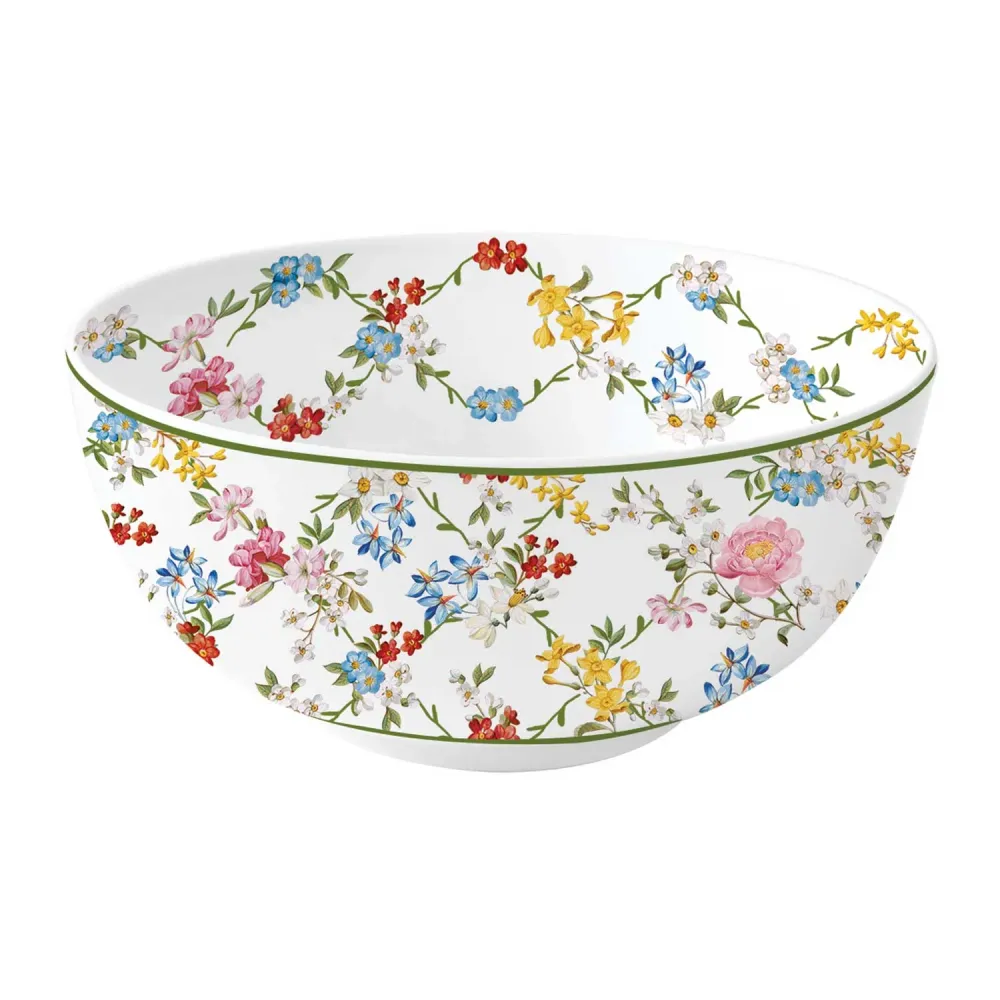 Porcelán virág mintás kínáló tál 15 cm Garden Dreams