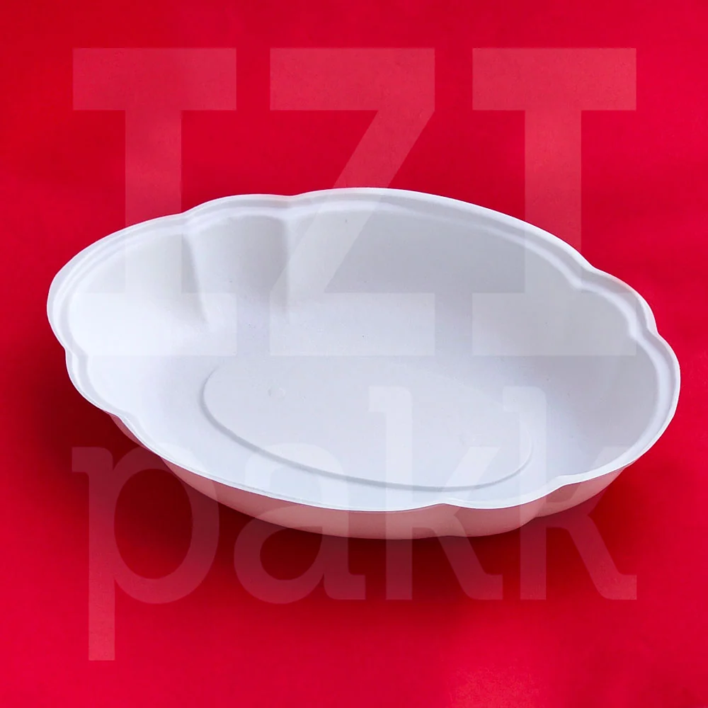 PS tálca, salátás tál, mély, ovális - 10 db/csomag