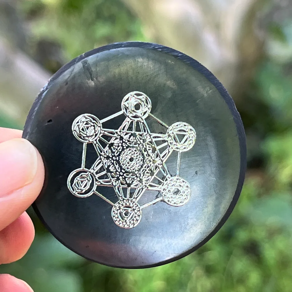 Lemez innen Szungit Metatron ezüst