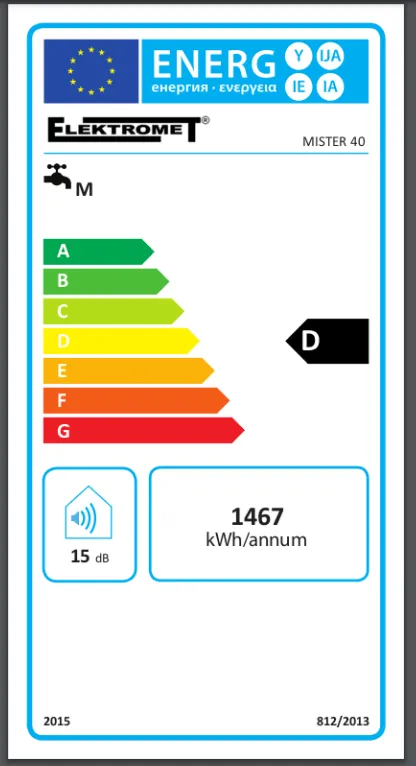 Elektromos függő tároló 20 - 140 literes melegvíz tartály
