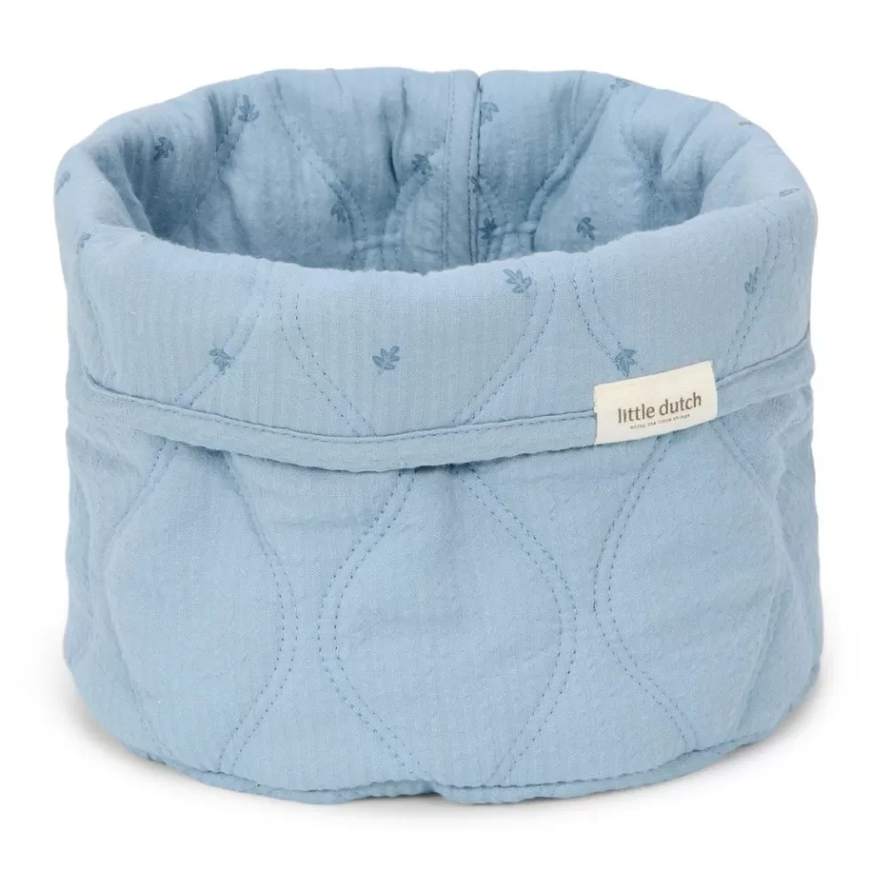 Little Dutch Kerek tároló - Pure Denim Blue 20x15