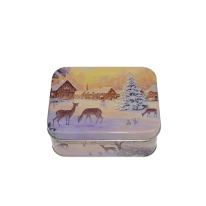 Karácsonyi konyhai fémdoboz 147x114x57 mm Winter Nostalgia