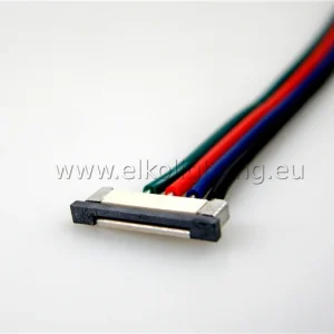 Konnektor, 15cm kábellel, RGB LED szalagokhoz, 15. szett