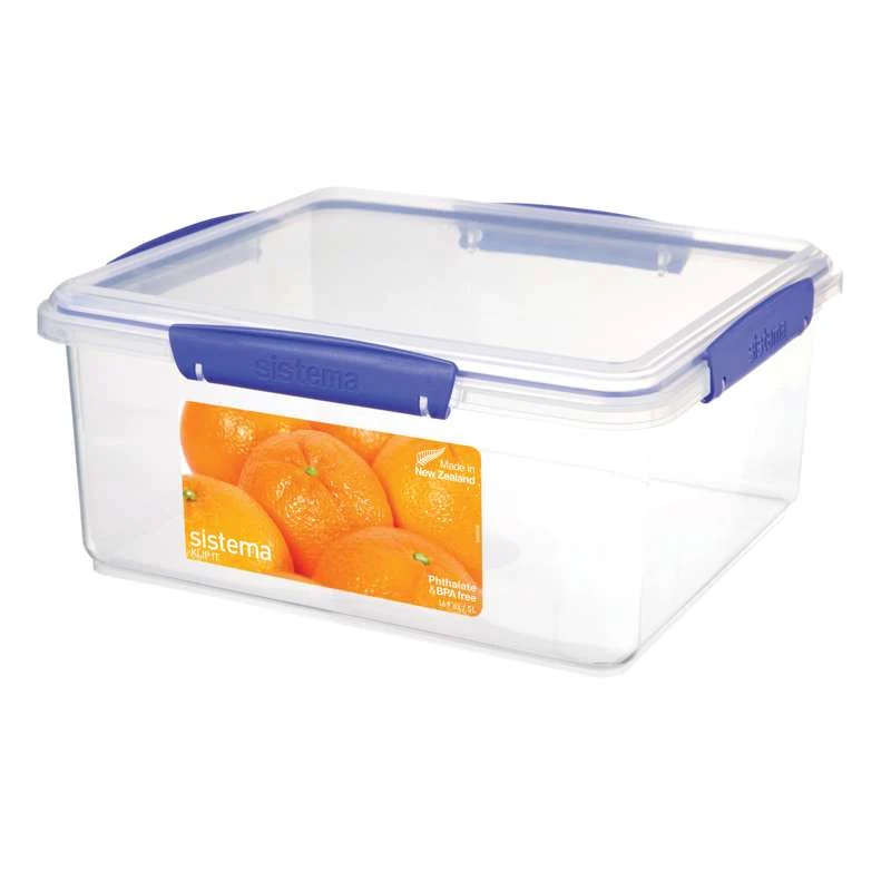 Sistema Étel tárolás - Klip It - Téglalap - 5L - Kék