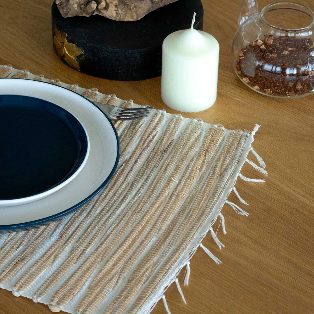 Vízi jácint alátét – Természetes tigris rojttal