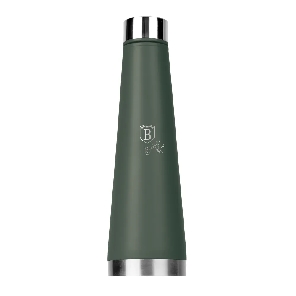 Berlinger Haus matt zöld rozsdamentes acél Palack alakú termosz 400 ml