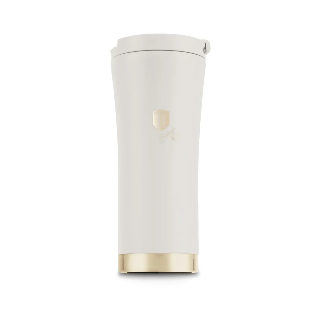 Rozsdamentes acél kávés termosz 500 ml matt szürkés krém Sahara Collection