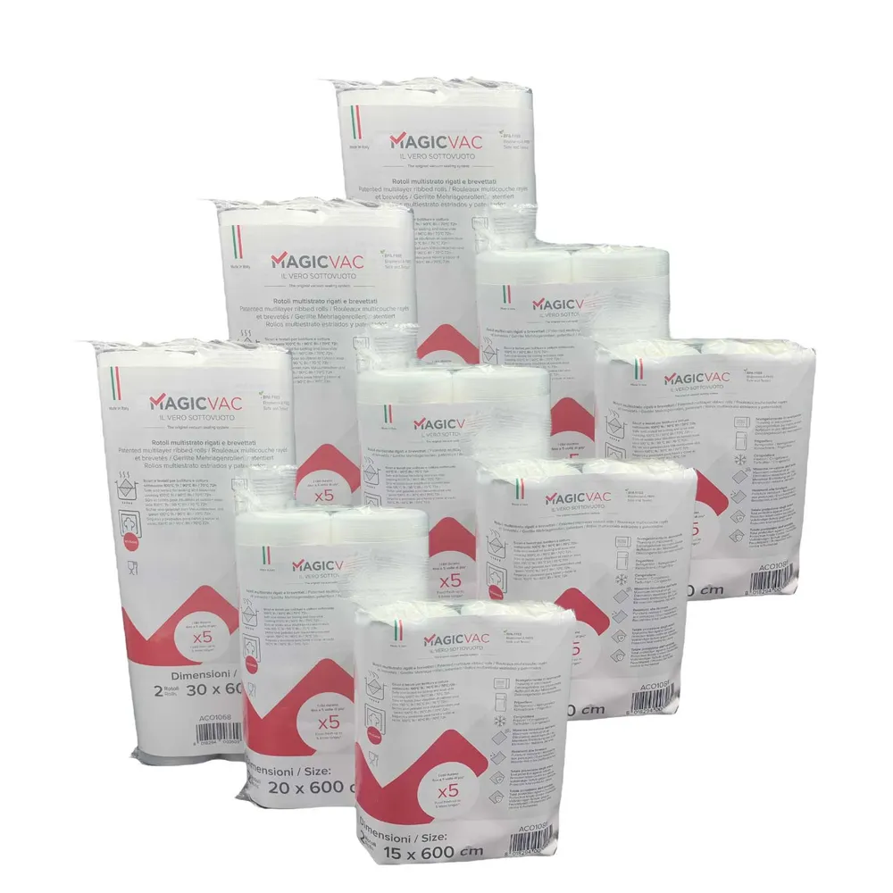 Magic Vac® Giga Pack légbordás vákuumfólia csomag (18 tekercs, 108 méter)
