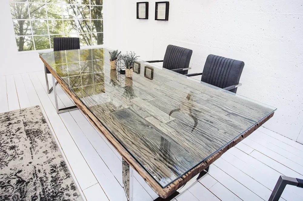 GLASSPLATE üveglap étkezőasztalhoz 240cm