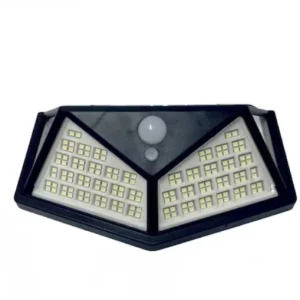 Solar fali lámpa mozgásérzékelővel 100 LED