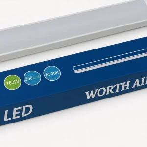Worth Air 120cm LED Lámpa – 180W, 300 LED, 6500K Hidegfehér Fény, Mennyezeti Fénycső