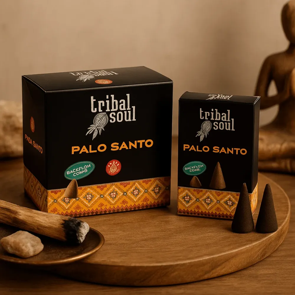 Palo Santo visszafolyású füstölő kúpok, Törzsi Lélek