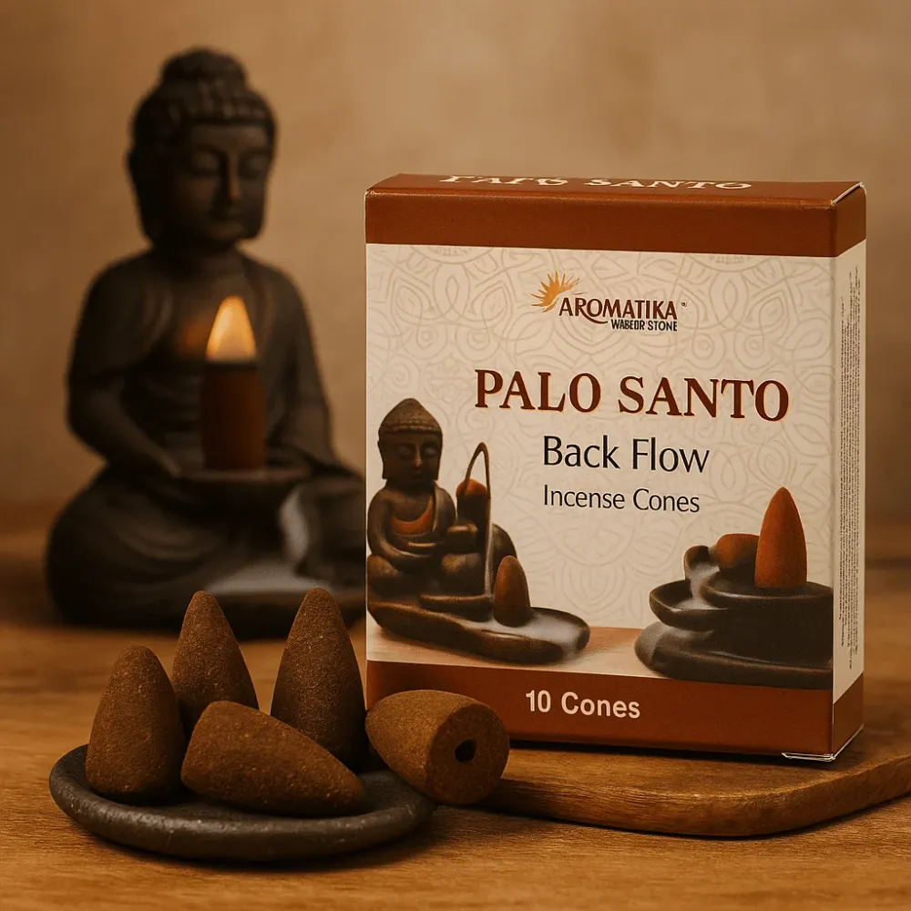 Palo Santo visszaáramlású füstölő kúpok 10 darabos csomag – Aromatica