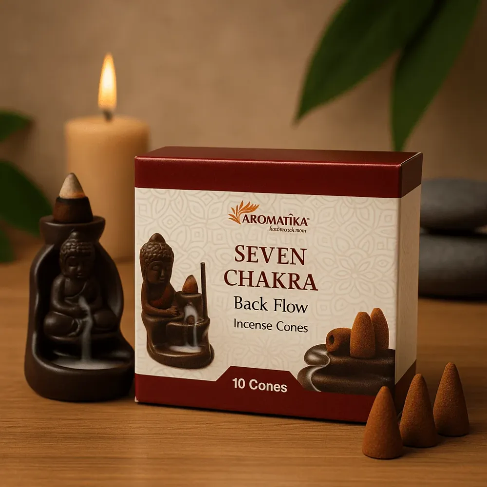 Visszafolyó füstölő kúpok 10 darab – 7 csakra Aromatica