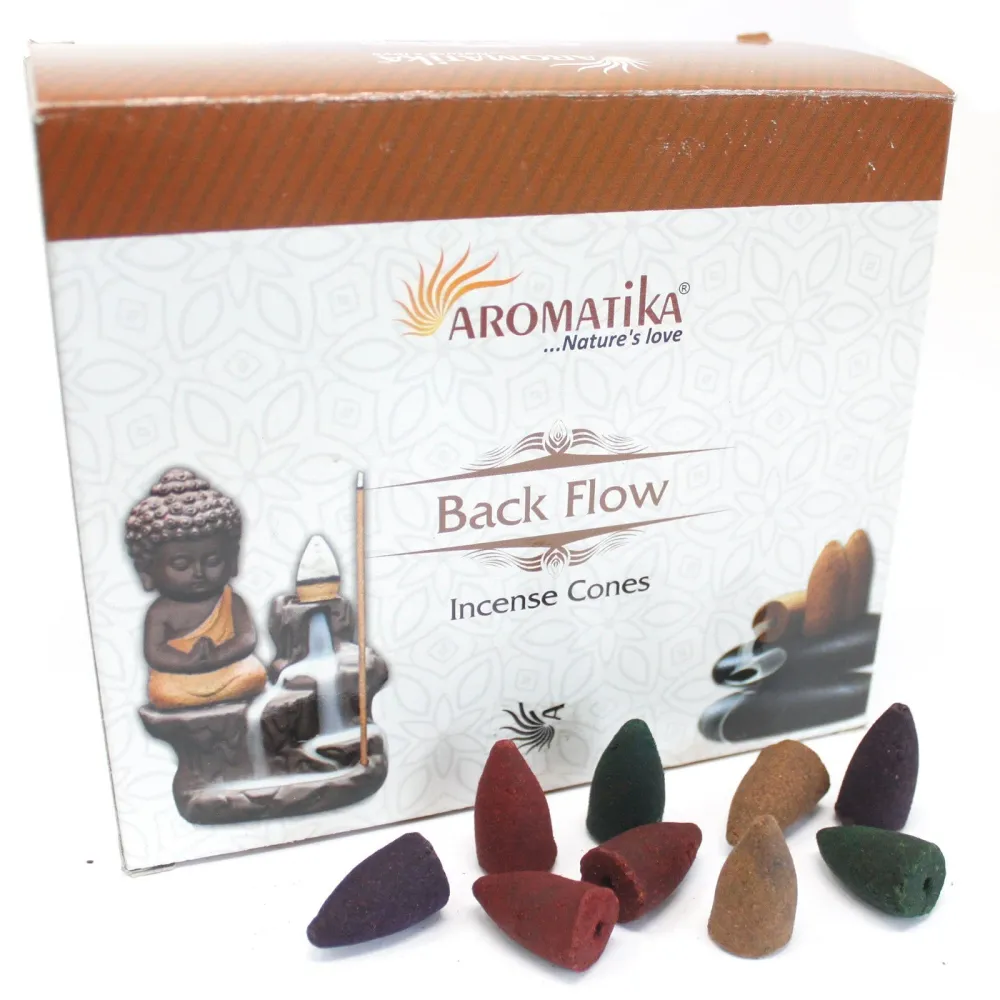Visszafolyó füstölő kúpok 10 darab – 7 csakra Aromatica