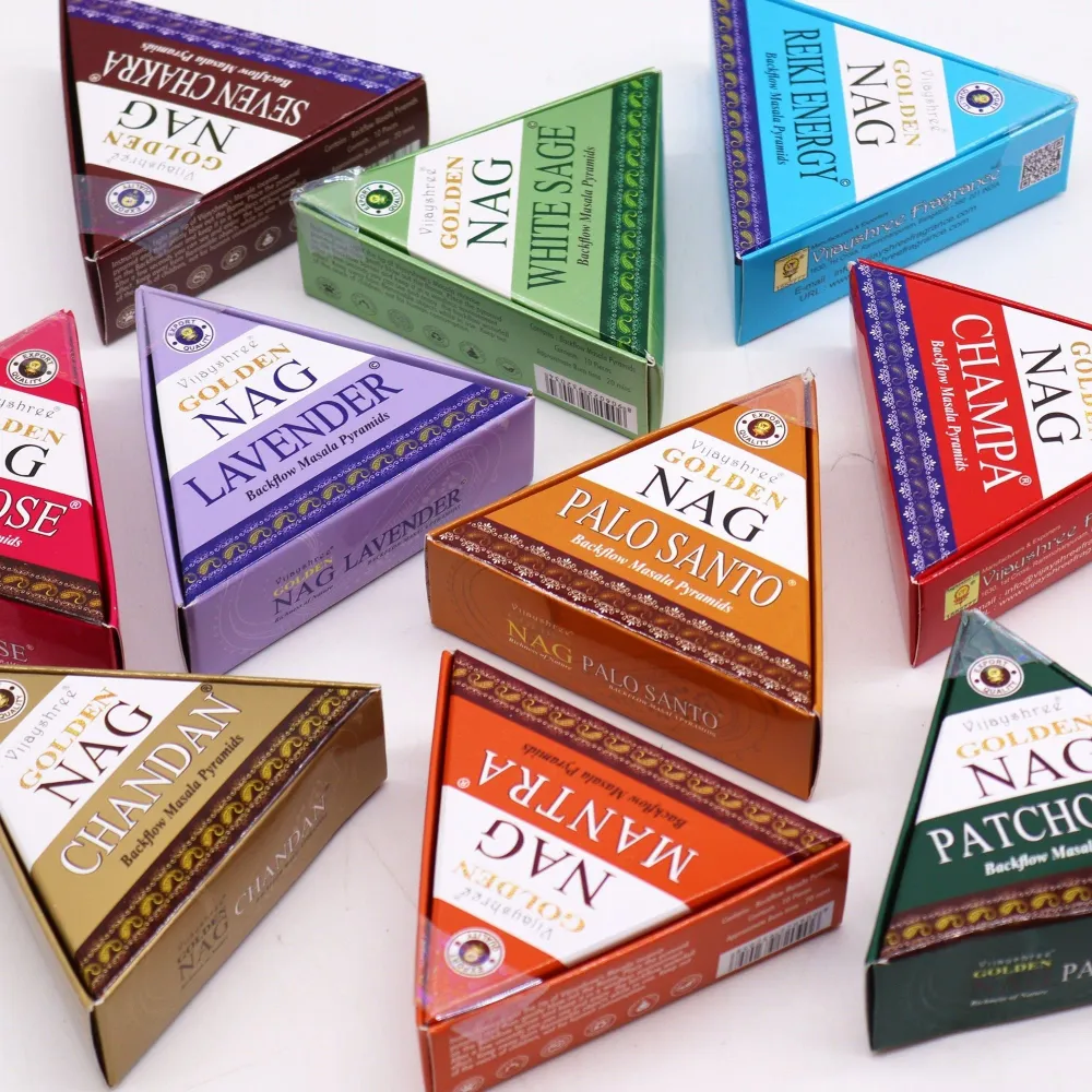Visszaáramló füstölő kúpok Reiki energia 42g – Golden Nag