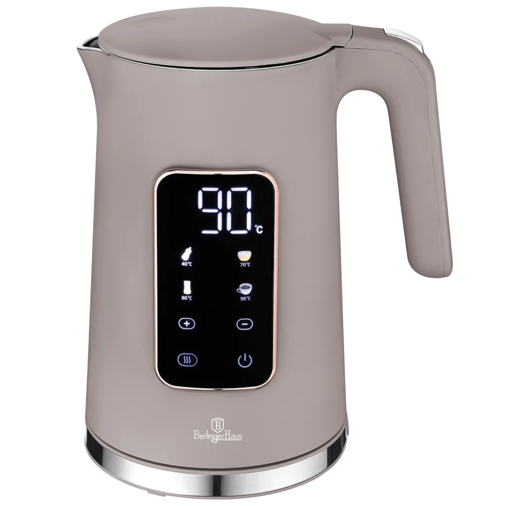 Berlinger Haus Digitális elektromos vízforraló 1,7 liter Taupe Collection