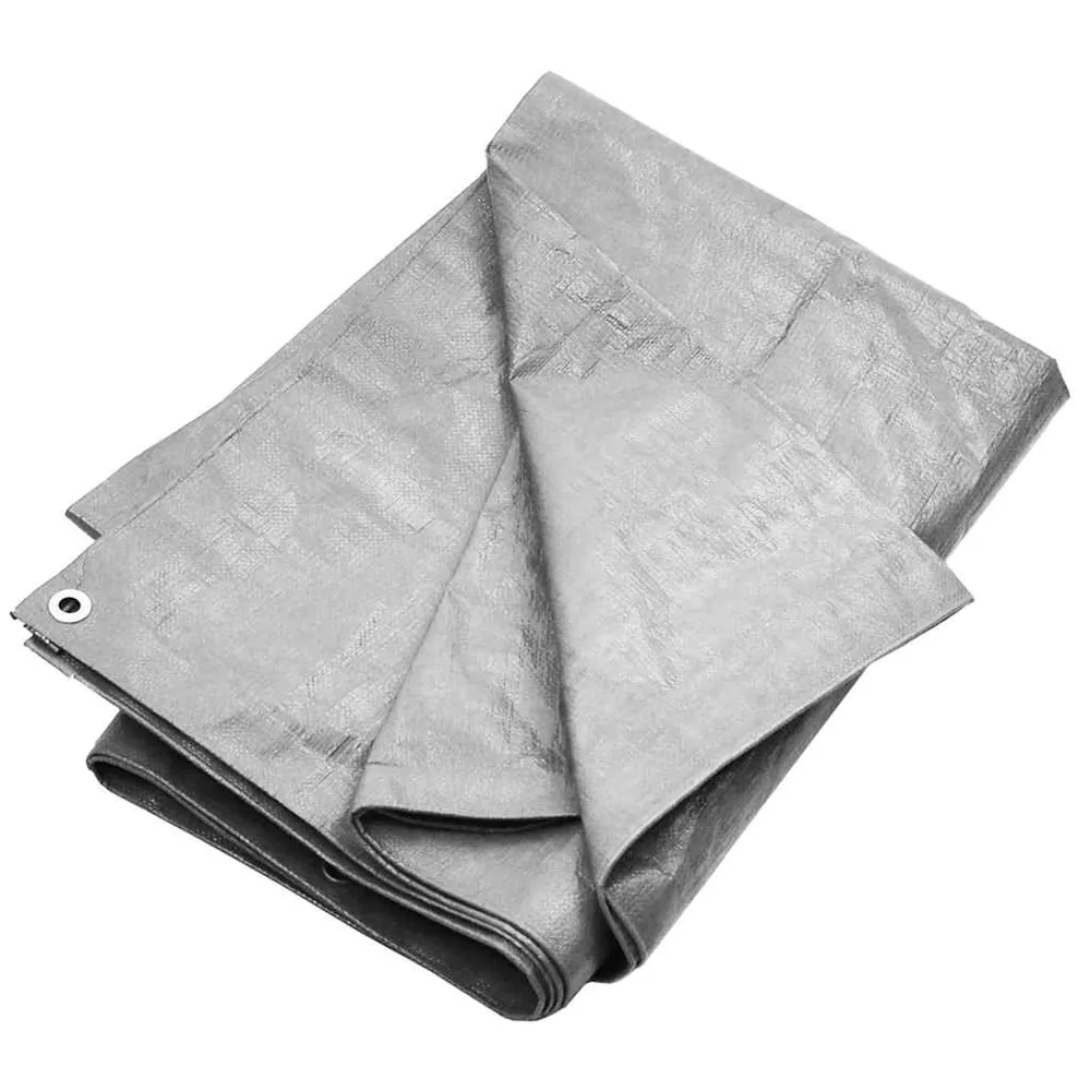 vidaXL szürke HDPE takaróponyva 180 g/m² 8 x 12 m