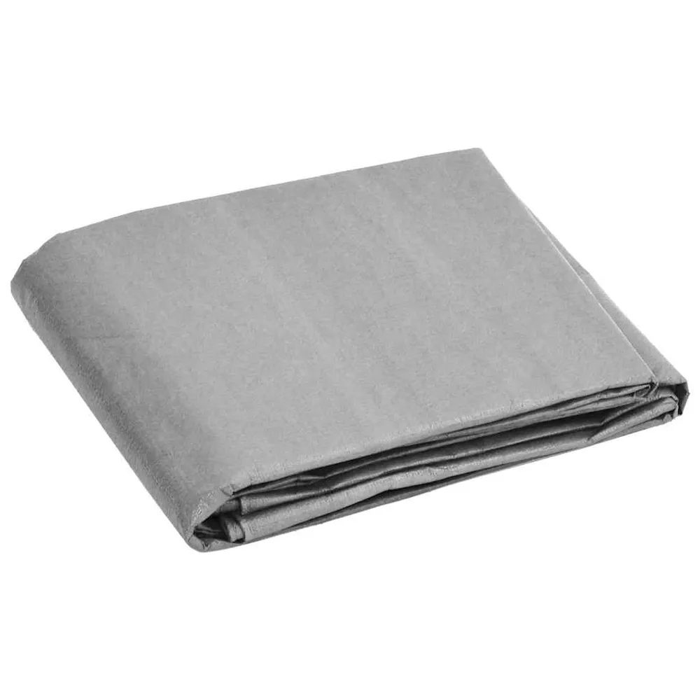 vidaXL szürke HDPE takaróponyva 180 g/m² 8 x 12 m