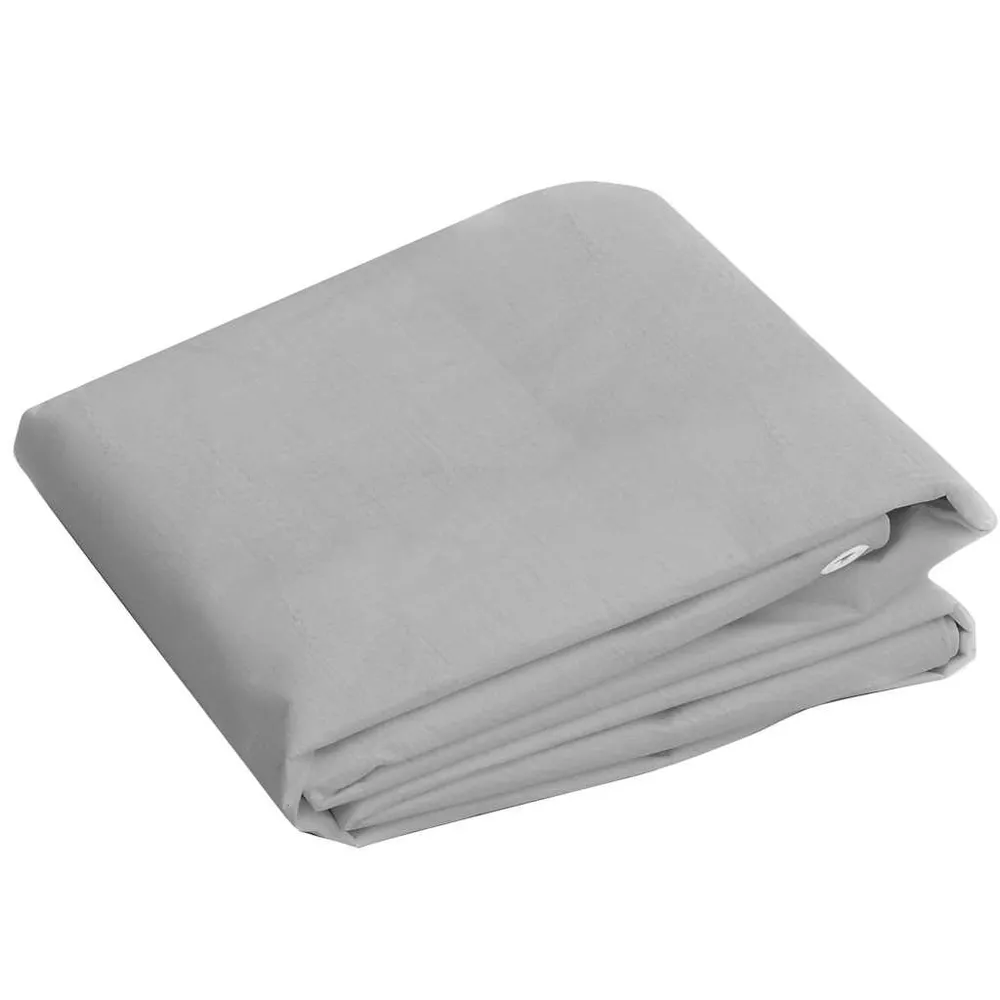 vidaXL szürke HDPE takaróponyva 260 g/m² 8 x 12 m