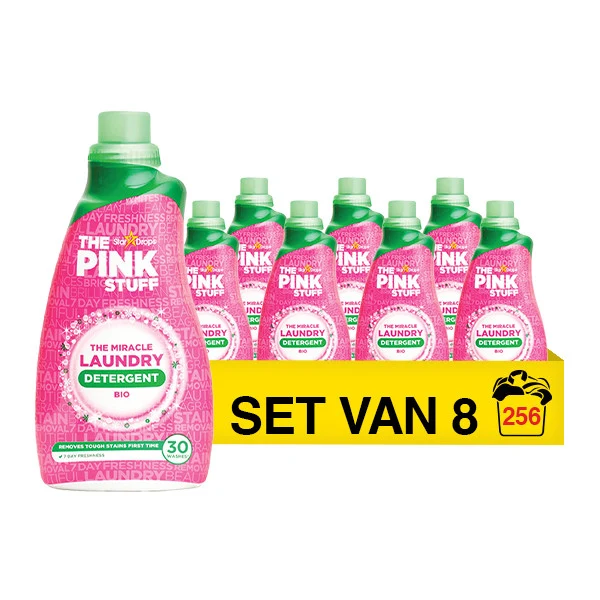 Pink Stuff Vloeibaar mosószer biológiai 960ml - 8 csomag
