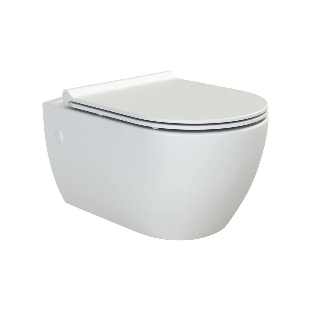 CeraStyle CITY fali WC - MATT FEHÉR - rimless - perem nélküli - rejtett szerelésű