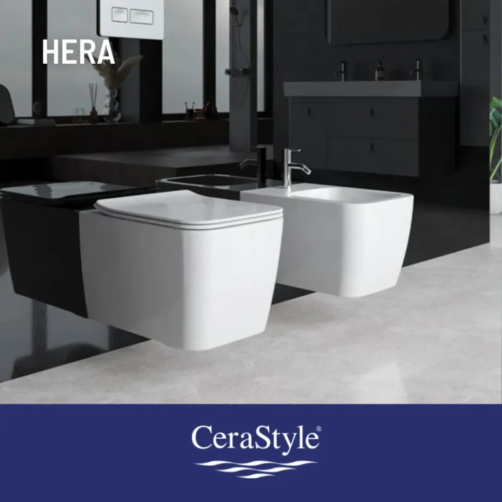 CeraStyle HERA fali WC - rimless - perem nélküli - rejtett szerelésű - 52 cm