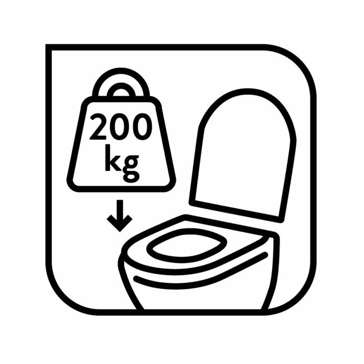 CR LEGNO MDF WC ülőke - fém zsanérral - 42/47 cm x 38 cm