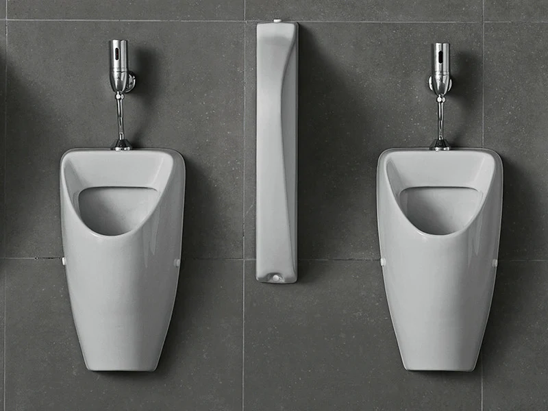 CeraStyle CITY - PISZOÁR - porcelán - FELSŐ vízbekötésű - szifonnal - 55 cm x 32 cm