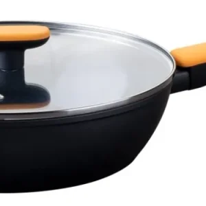 FM Wok serpenyő üvegfedővel 28 cm Soft Collection