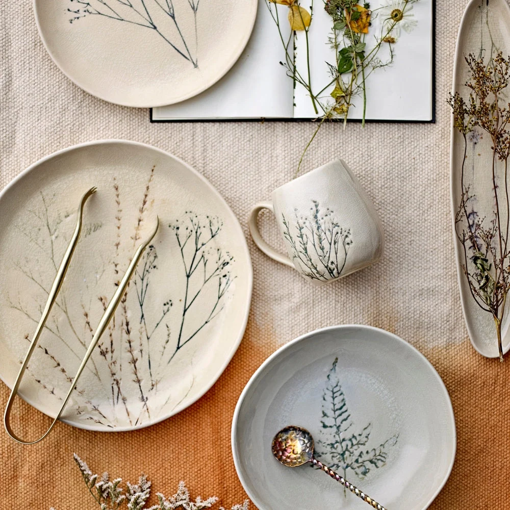 Bloomingville Bea Nature kőedény reggelizőedény készlet