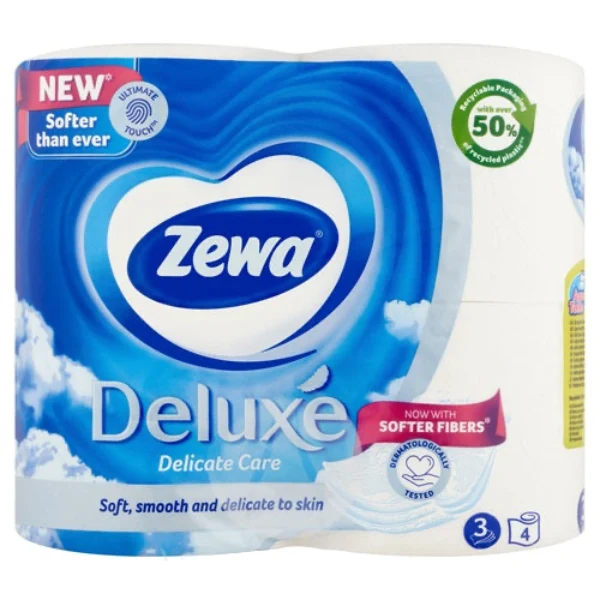 Zewa Deluxe Toalettpapír 3r fehér 4 tek
