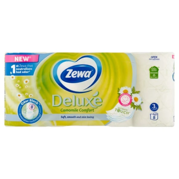 Zewa Deluxe Toalettpapír 3r kamilla 8tek